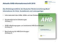 Übersicht Reha-Forum 2018 | AHB-Infoportal - Von der Vision zur Umsetzung | Reha-Forum